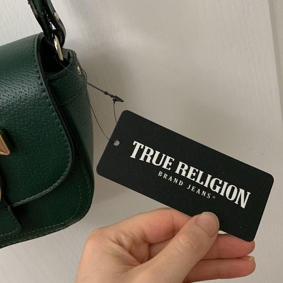 Deep Green True Religion Mini Crossbody Bag - Picture 10 of 17